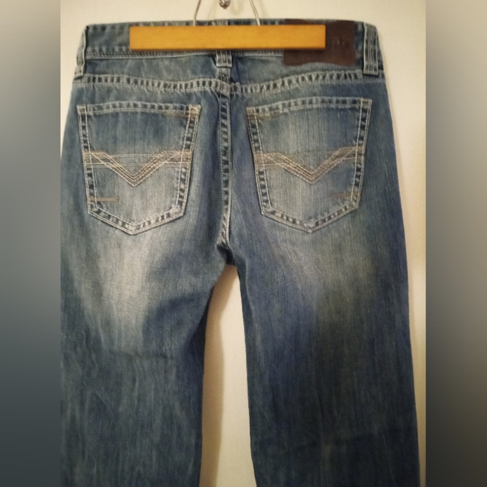 Rock & Roll Denim Men’s Double Barrel Relaxed Straight Jeans 31x38 Cowboy